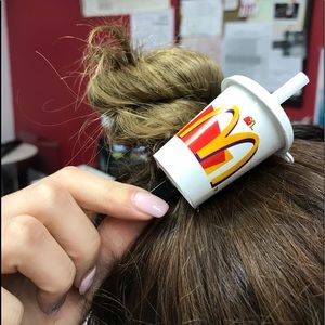 Micky’s D hair clip.